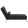 Voir la diapositive 5 : VIDAXL Chaise longue de massage avec traversin noir velours