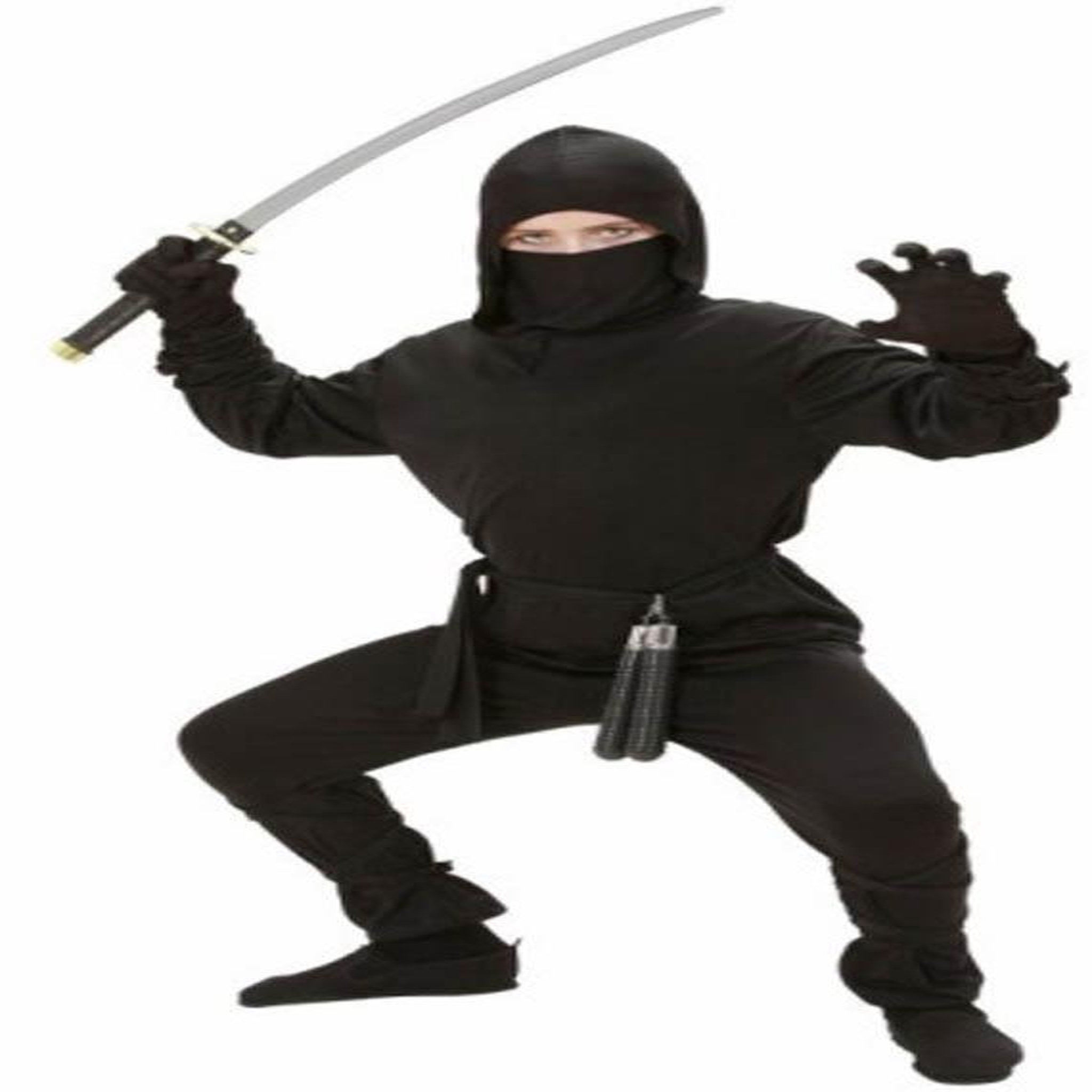 WIDMANN Déguisement Jeune Ninja - Garçon - 8/10 ans (128 à 140 cm)