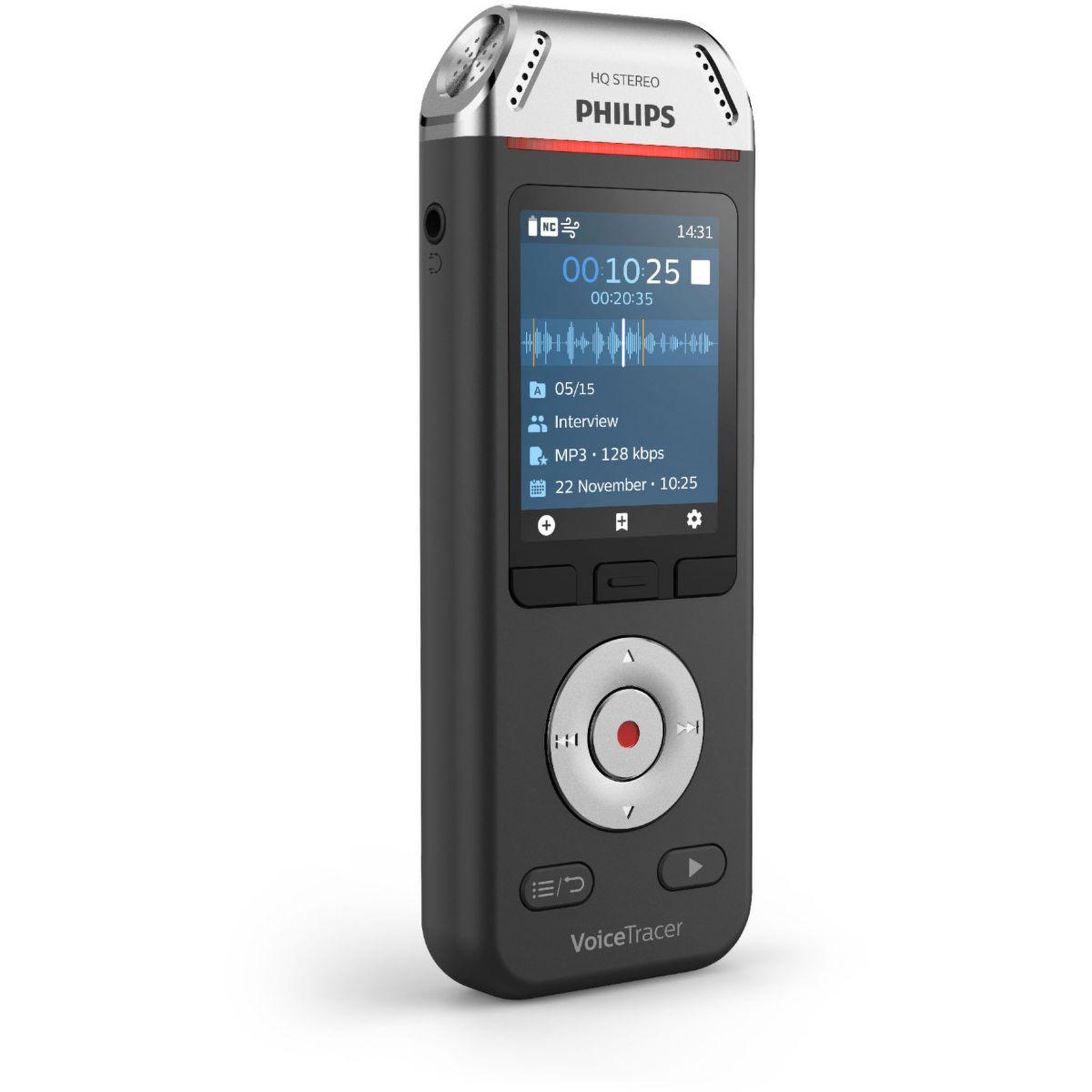 Voir la diapositive 2 : Philips Dictaphone Voice Tracer DVT2110