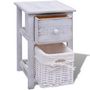 Voir la diapositive 4 : VIDAXL Table de chevet 2 pcs Bois Blanc