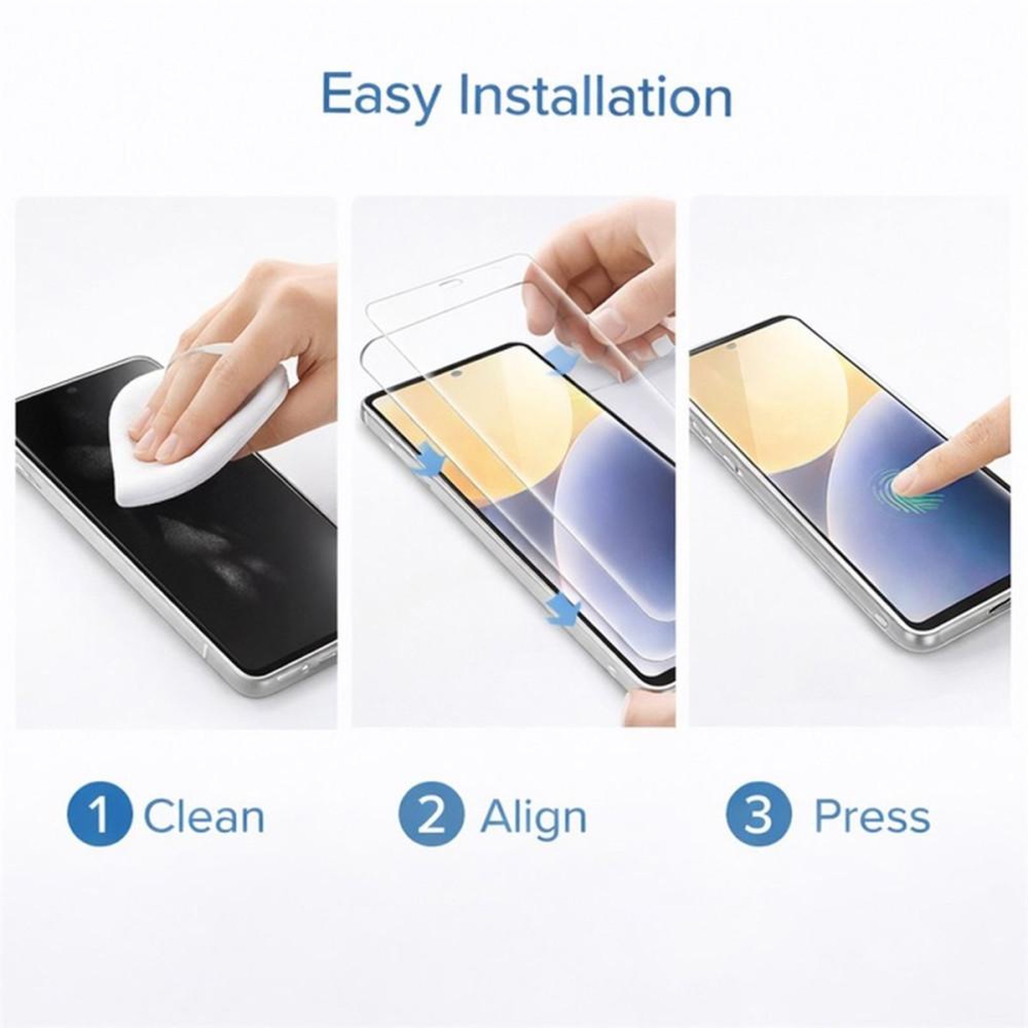 Voir la diapositive 6 : Verre de protection écran en verre trempé 2 pièces 9H pour Google Pixel 9 Pro XL, transparent anti-rayures anti-traces