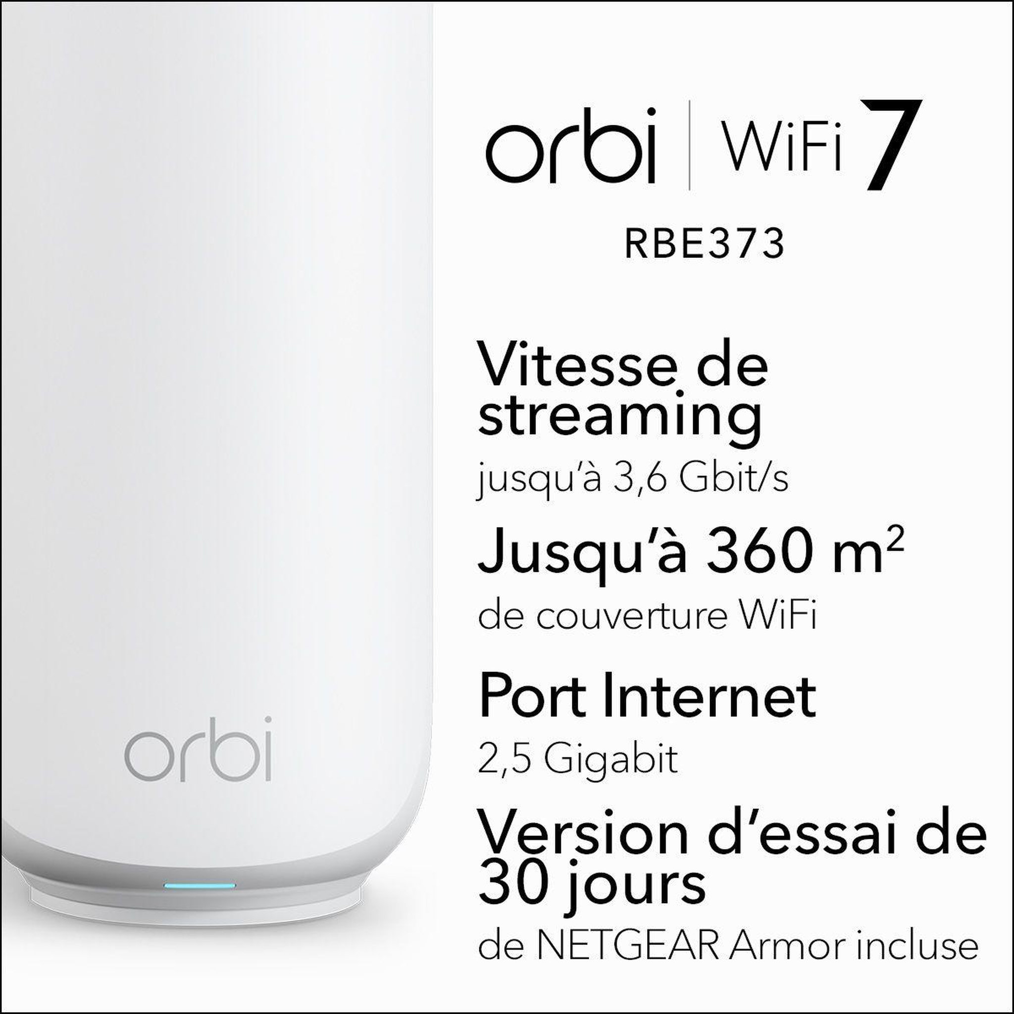Voir la diapositive 2 : Netgear Système wifi mesh be3600 pack de 3 wifi 7