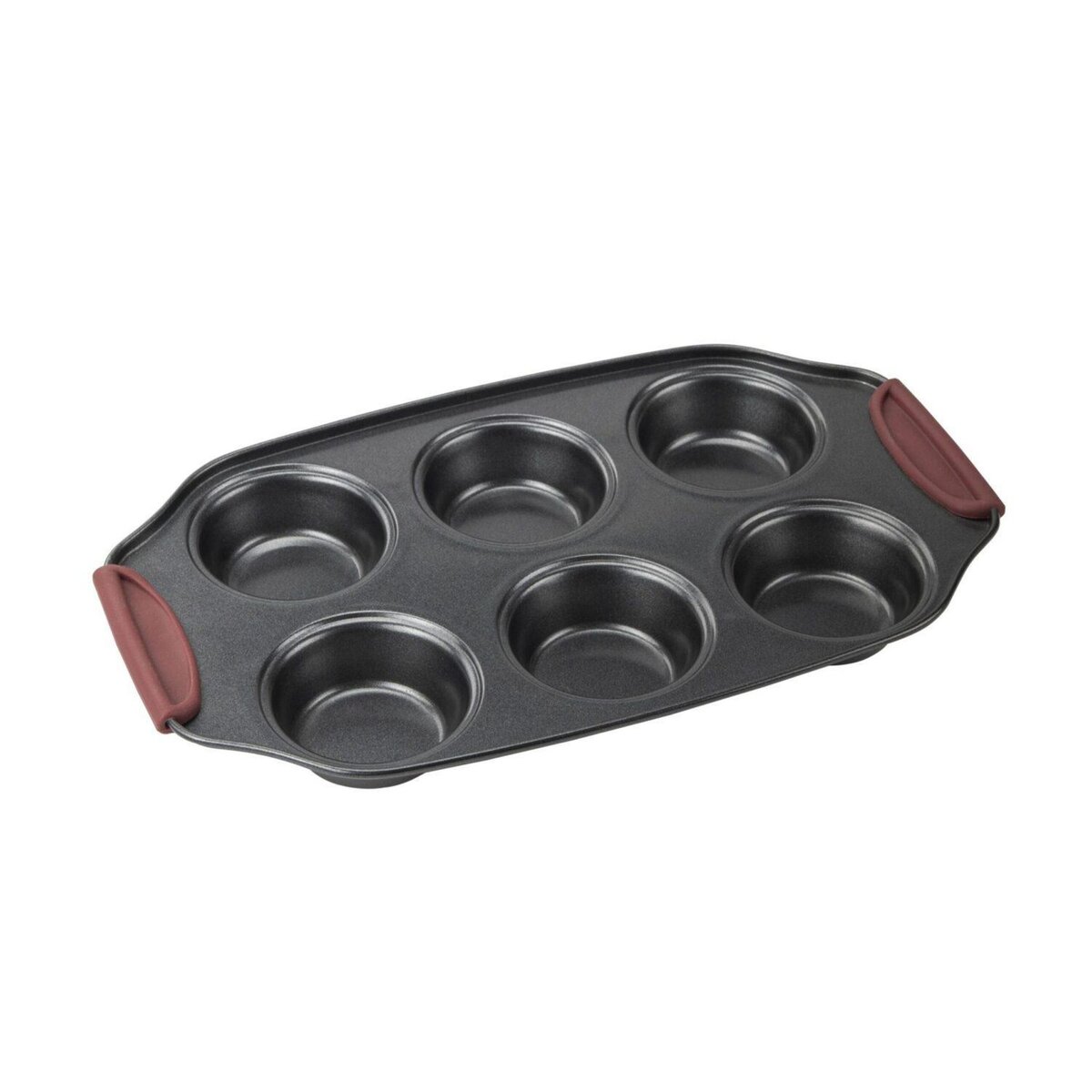 MYWAY Moule à muffins avec revêtement anti-adhésif - 31 x 18 cm - En acier carbone - Convient aux fours