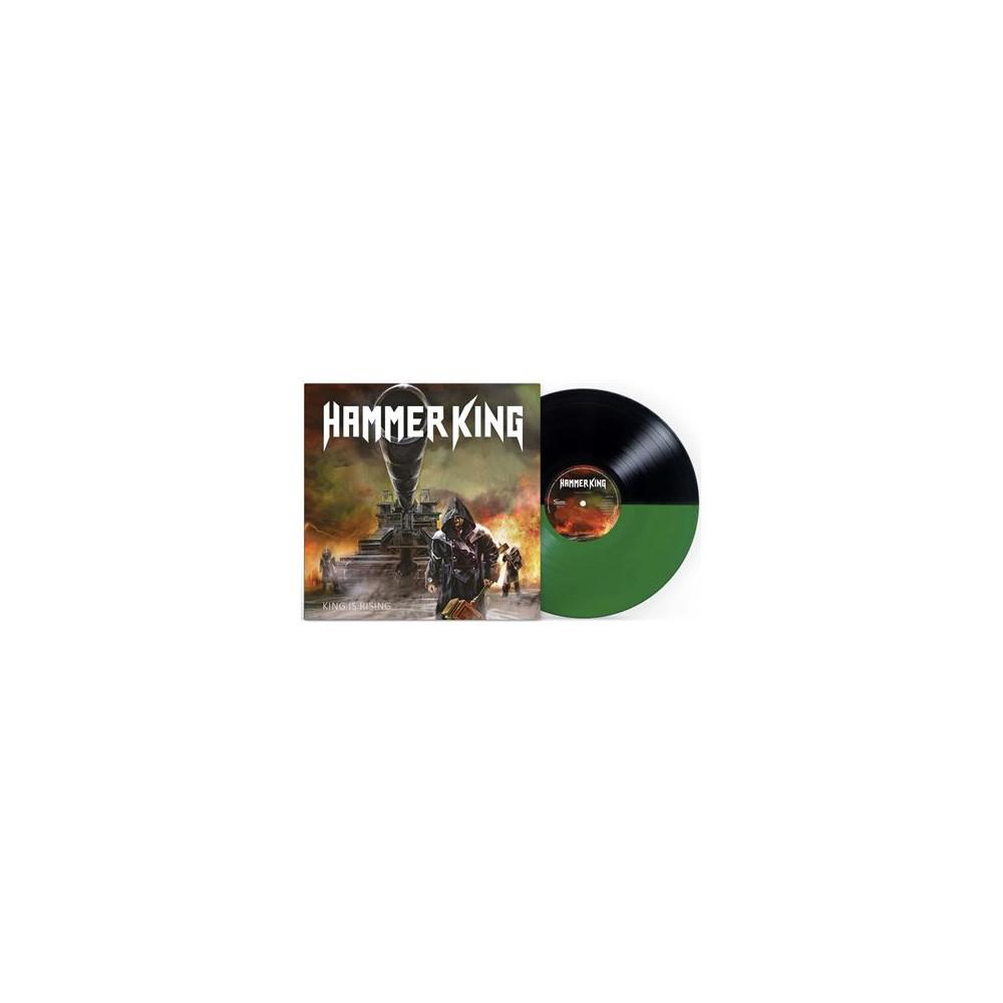Vinyle lp 33 tours édition limitée king is rising – hammer king (noir et vert)