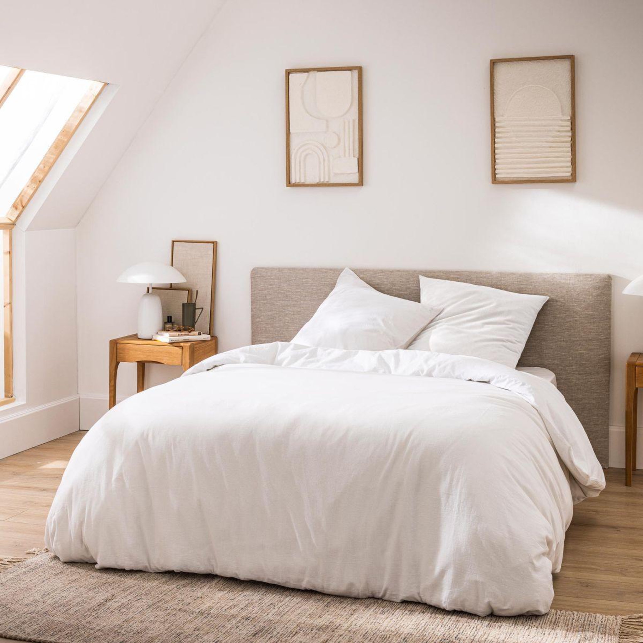 Douceur d'Intérieur Parure de lit 3 pièces  meline  260x240cm blanc