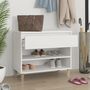 Voir la diapositive 3 : VIDAXL Armoire a chaussures Blanc 70x36x60 cm Bois d'ingenierie
