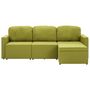 Voir la diapositive 5 : VIDAXL Canape-lit modulaire 3 places Vert Tissu