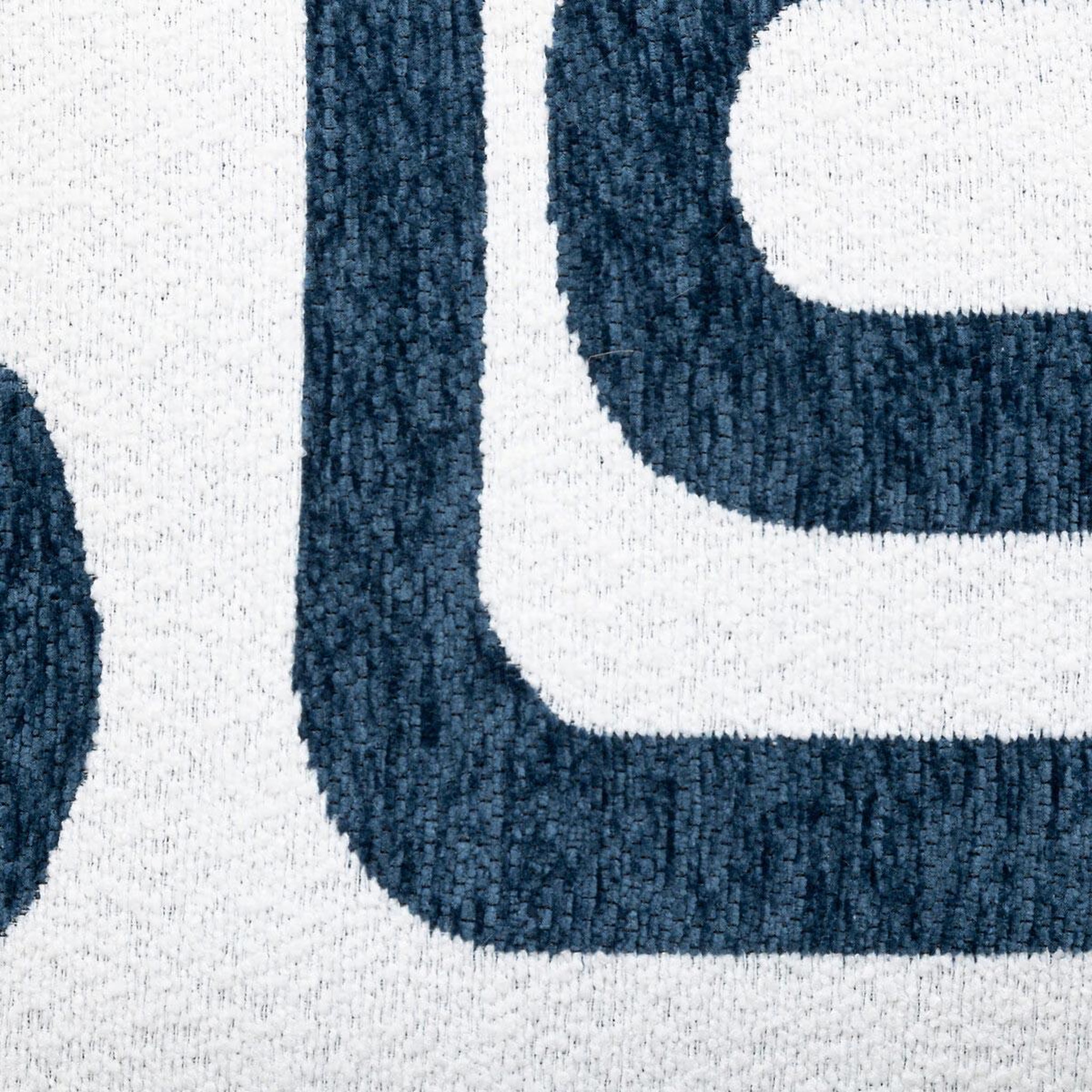 Voir la diapositive 4 : ATMOSPHERA Coussin /Bleu jacquard Atmosphera Safina 40x40cm