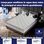 Voir la diapositive 3 : DAGOSTINO HOME Matelas Mousse 140x190 + 2 Oreillers 60x60 - Côté Été/hiver - H25 Cm