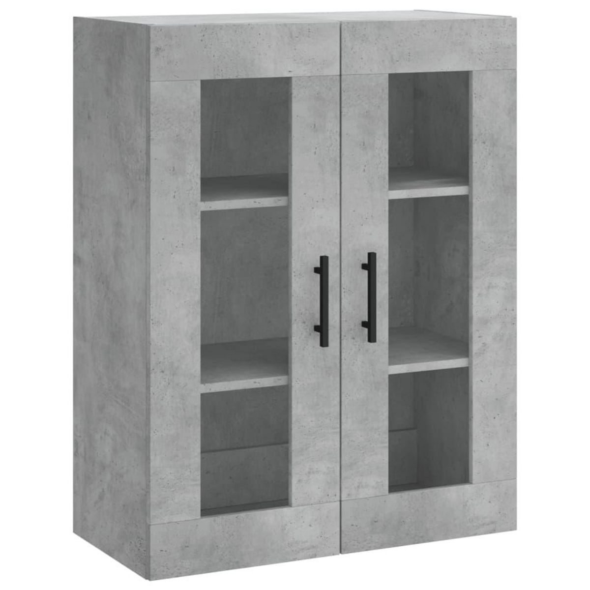 VIDAXL Buffet haut Gris beton 69,5x34x180 cm Bois d'ingenierie