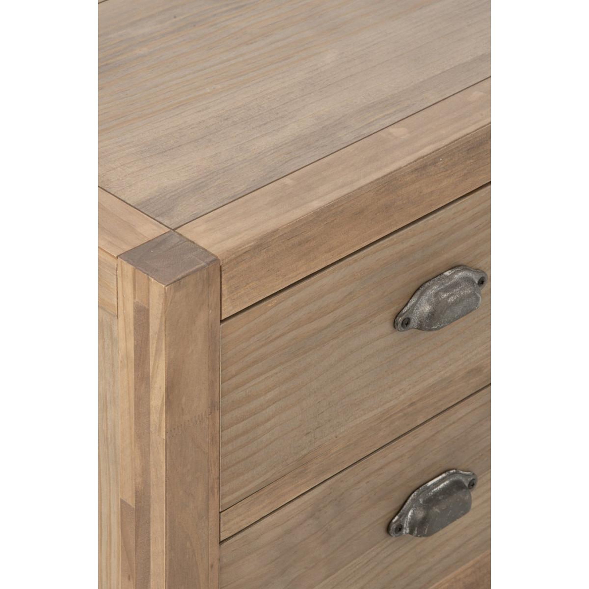 Voir la diapositive 6 : J-LINE Table de chevet en bois  blois  55cm naturel