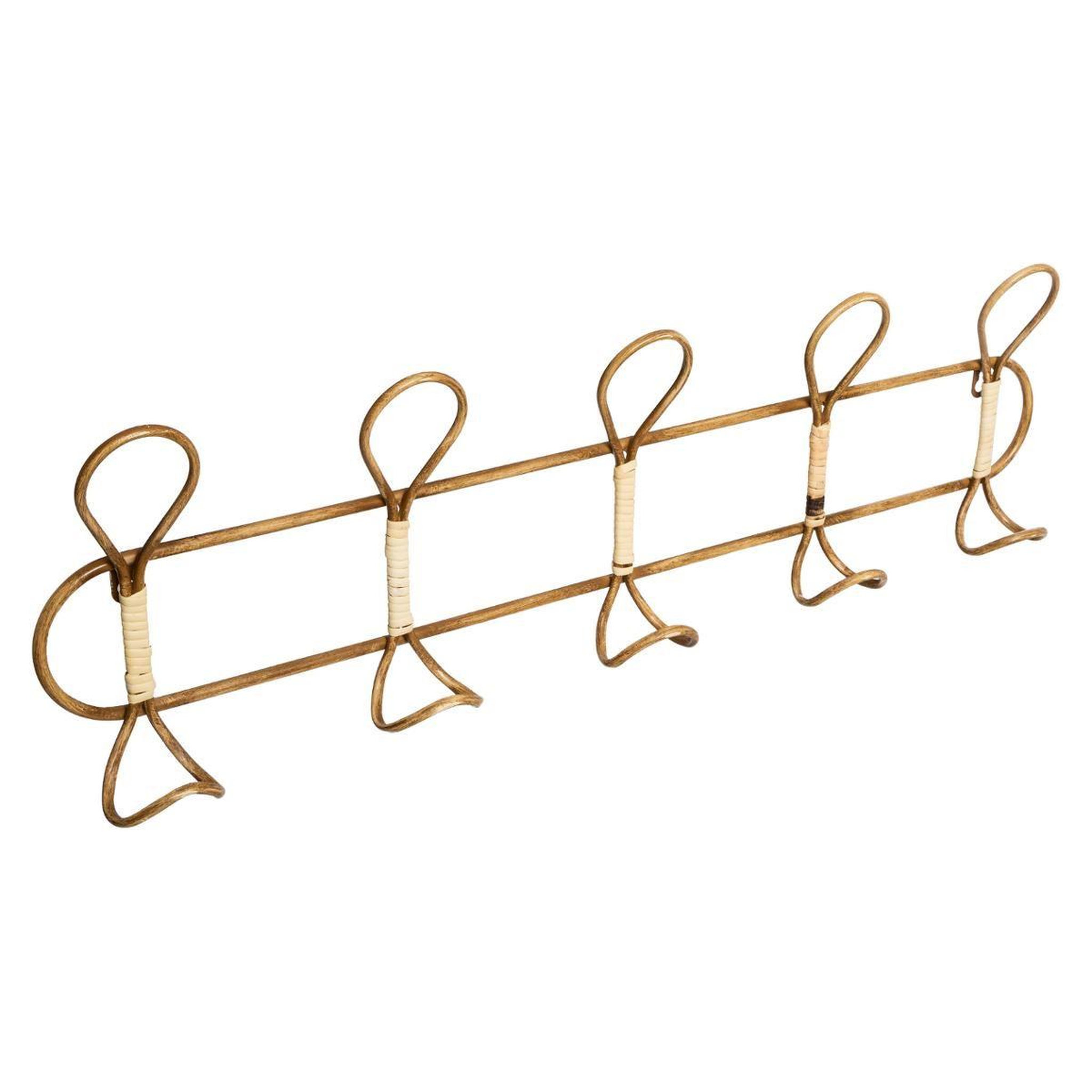 ATMOSPHERA Patère 5 crochets en métal  ilana  76cm or