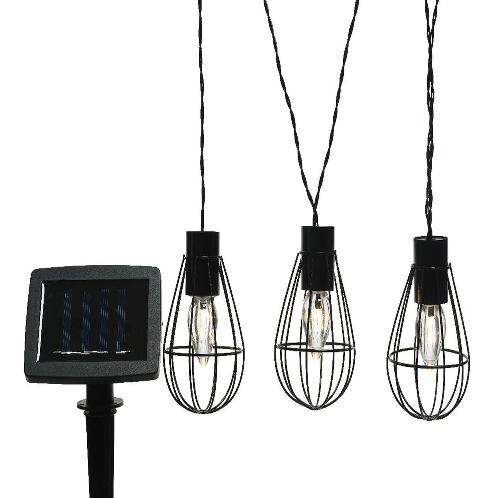 JARDIDECO Guirlande d'extérieur LED solaire style industriel - Jardideco