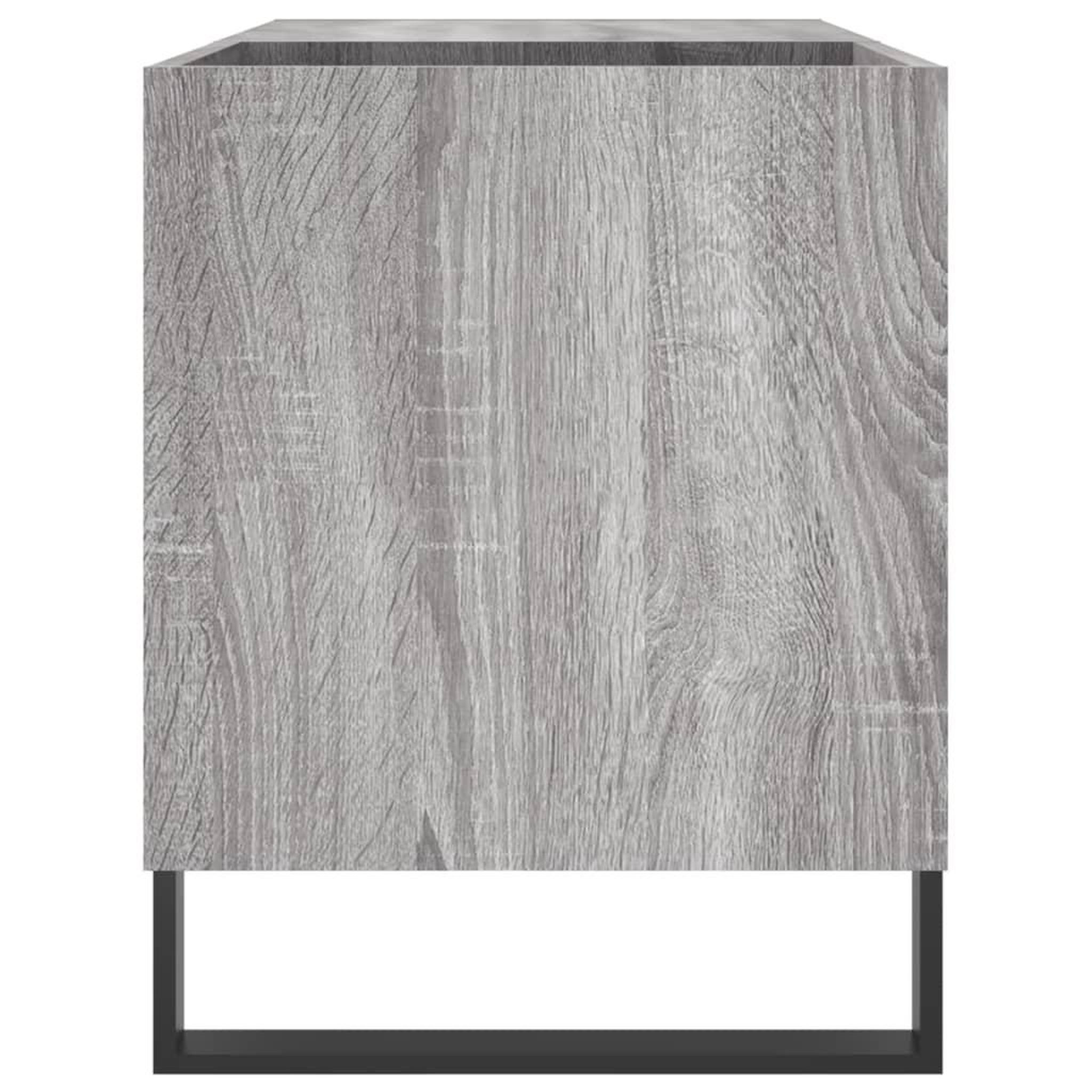 Voir la diapositive 5 : VIDAXL Armoire a disques sonoma gris 85x38x48 cm bois d'ingenierie