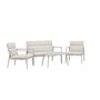 Voir la diapositive 2 : Paris Prix Salon de Jardin 4 Places  Mazzaro  120cm Beige