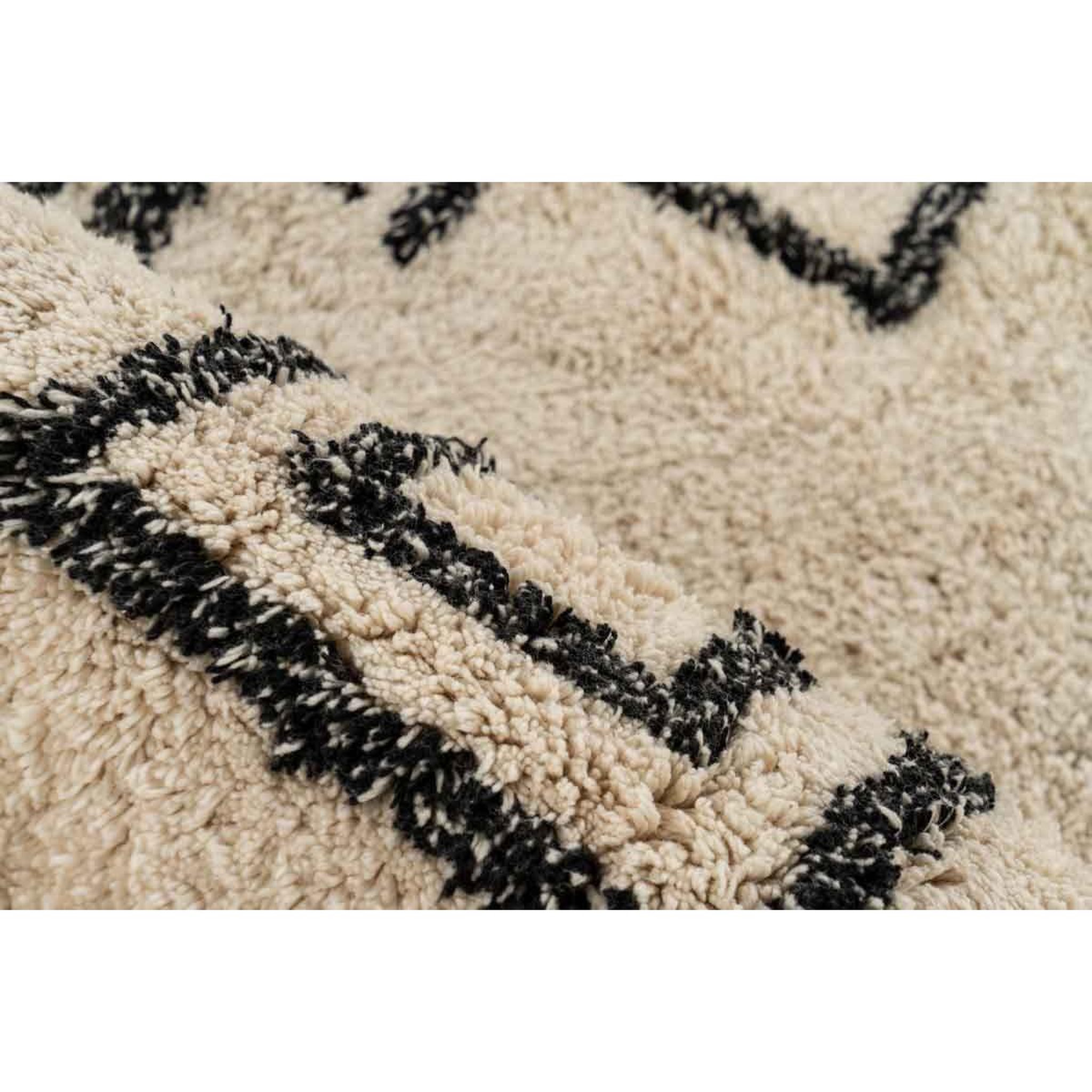 Voir la diapositive 3 : Paris Prix Tapis Tufté à la Main Ethnique  Mylen III  Beige & Noir