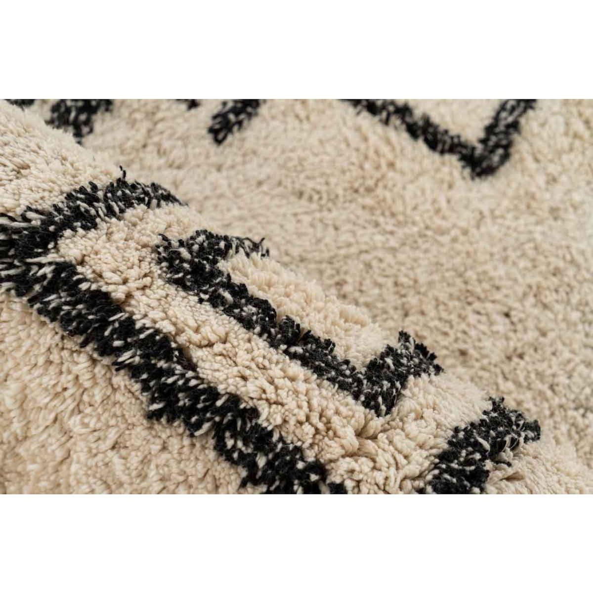 Paris Prix Tapis Tufté à la Main Ethnique  Mylen III  Beige & Noir
