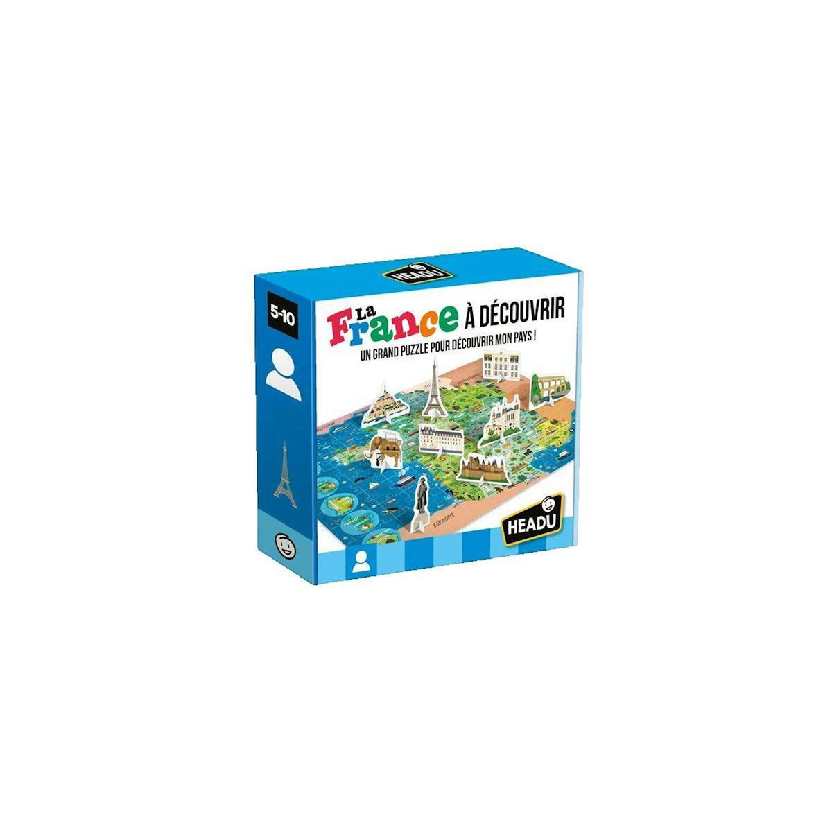 HEAD Jeu de société Headu Puzzle interactif La France à découvrir