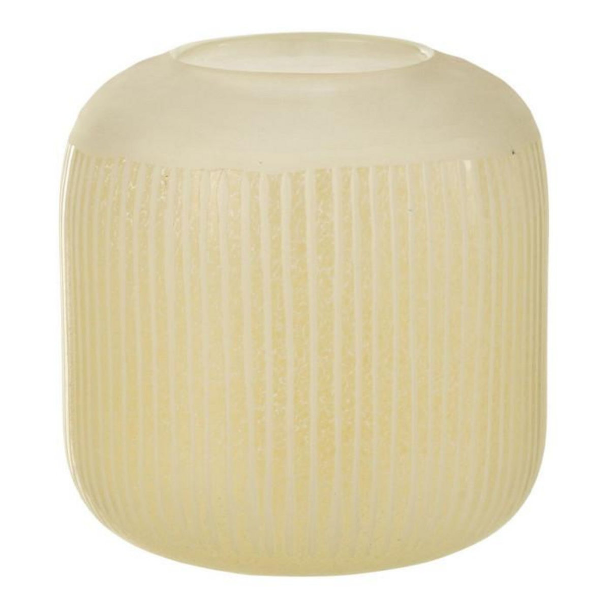 Paris Prix Vase Design en Verre Lignes  Carla  16cm Jaune Clair