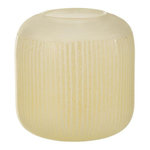 Paris Prix Vase Design en Verre Lignes  Carla  16cm Jaune Clair