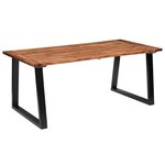 VIDAXL Table a manger Bois d'acacia massif 180x90 cm