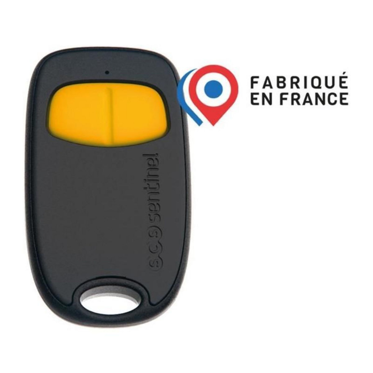 SCS SENTINEL Télécommande 2 canaux - SCS SENTINEL - SimplyControl - Jaune, portée 40m, fréquence 433.92 MHz, pile lithium CR2032 incluse