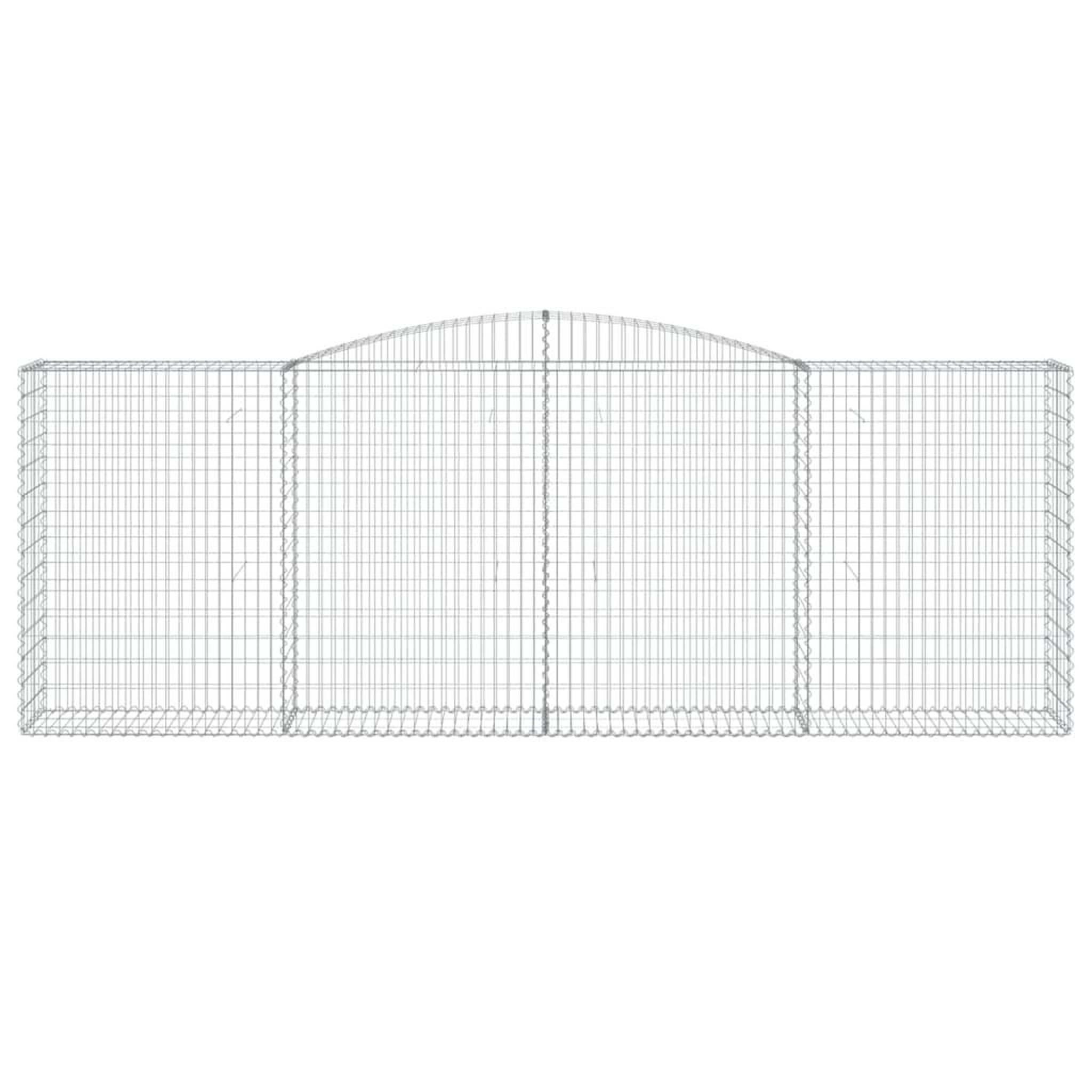 Voir la diapositive 4 : VIDAXL Paniers a gabions arques 25 pcs 400x50x140/160 cm Fer galvanise