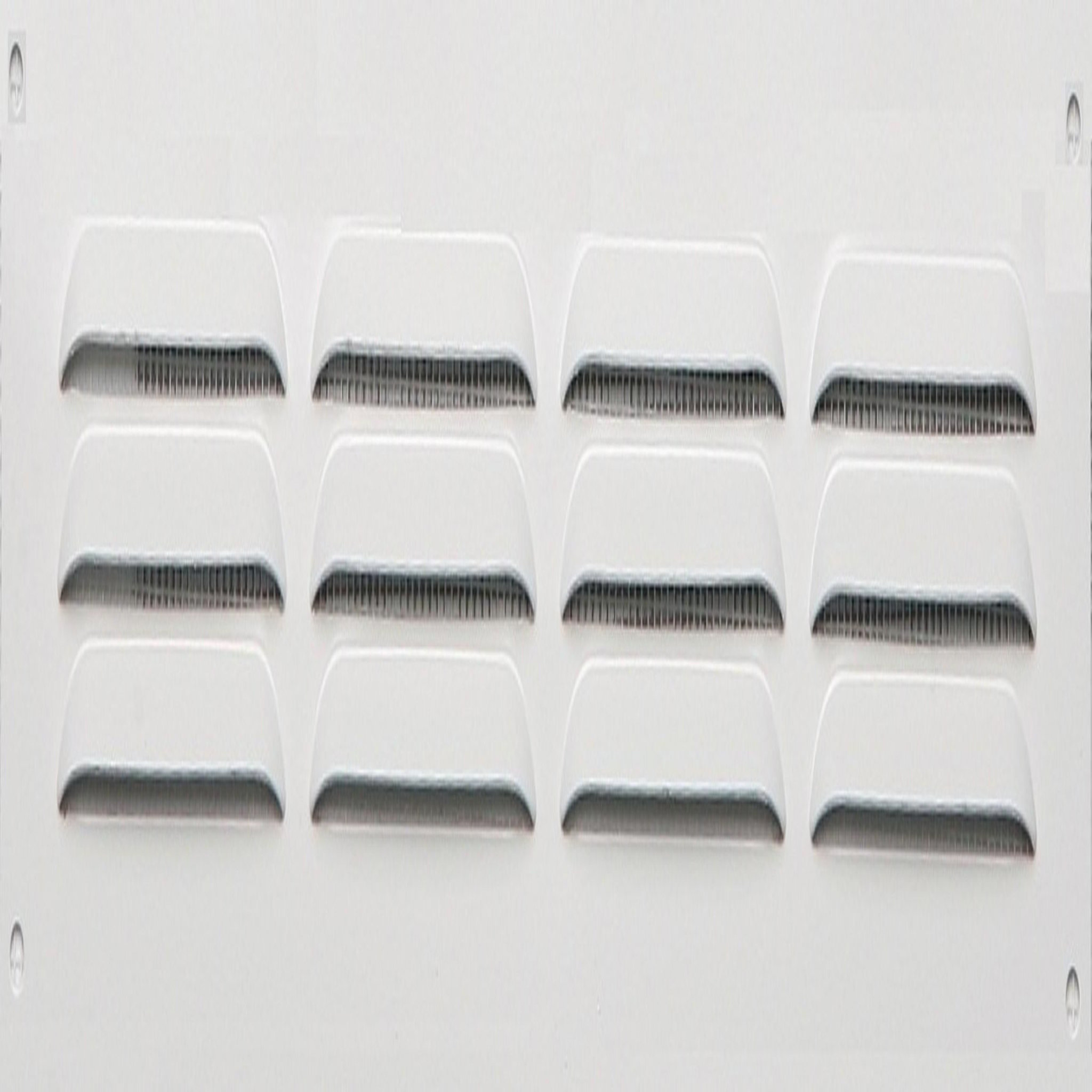 CENTRALE BRICO Grille d'aération aluminium laqué, L.5 x l.24 cm