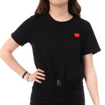 MORGAN T-Shirt Noir Femme Morgan DANNY. Coloris disponibles : Noir