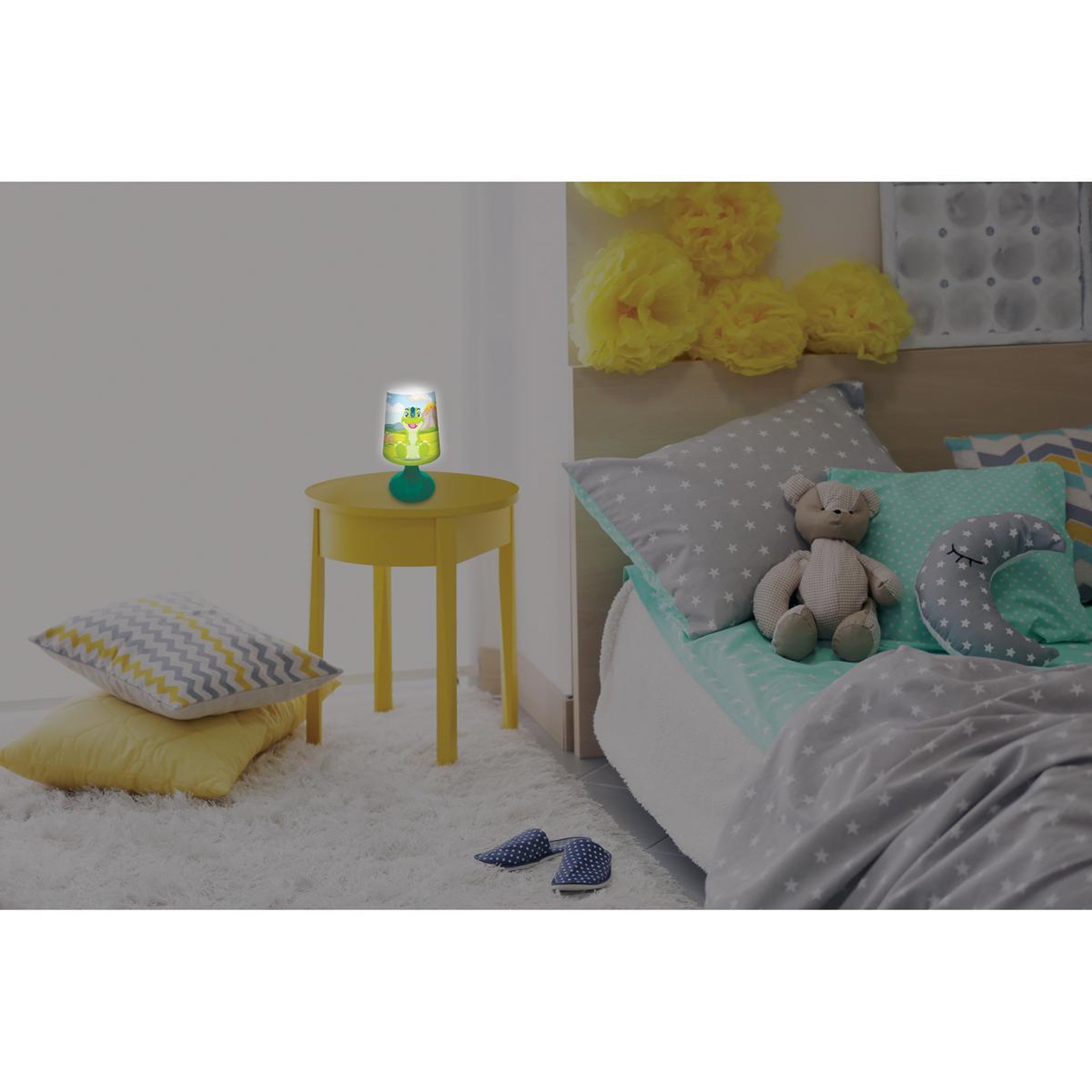 Voir la diapositive 5 : Lexibook Mini lampe de chevet veilleuse sans fil Dinosaure