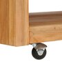 VIDAXL Table basse 80x80x40 cm bois de teck massif