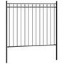 Voir la diapositive 2 : VIDAXL Cloture de jardin Acier 1,7x0,8 m Noir