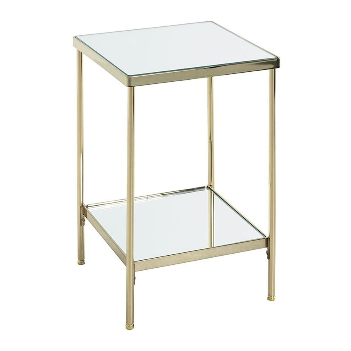 Paris Prix Table d'Appoint Carrée Design  Palace  46cm Or