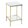 Voir la diapositive 1 : Paris Prix Table d'Appoint Carrée Design  Palace  46cm Or