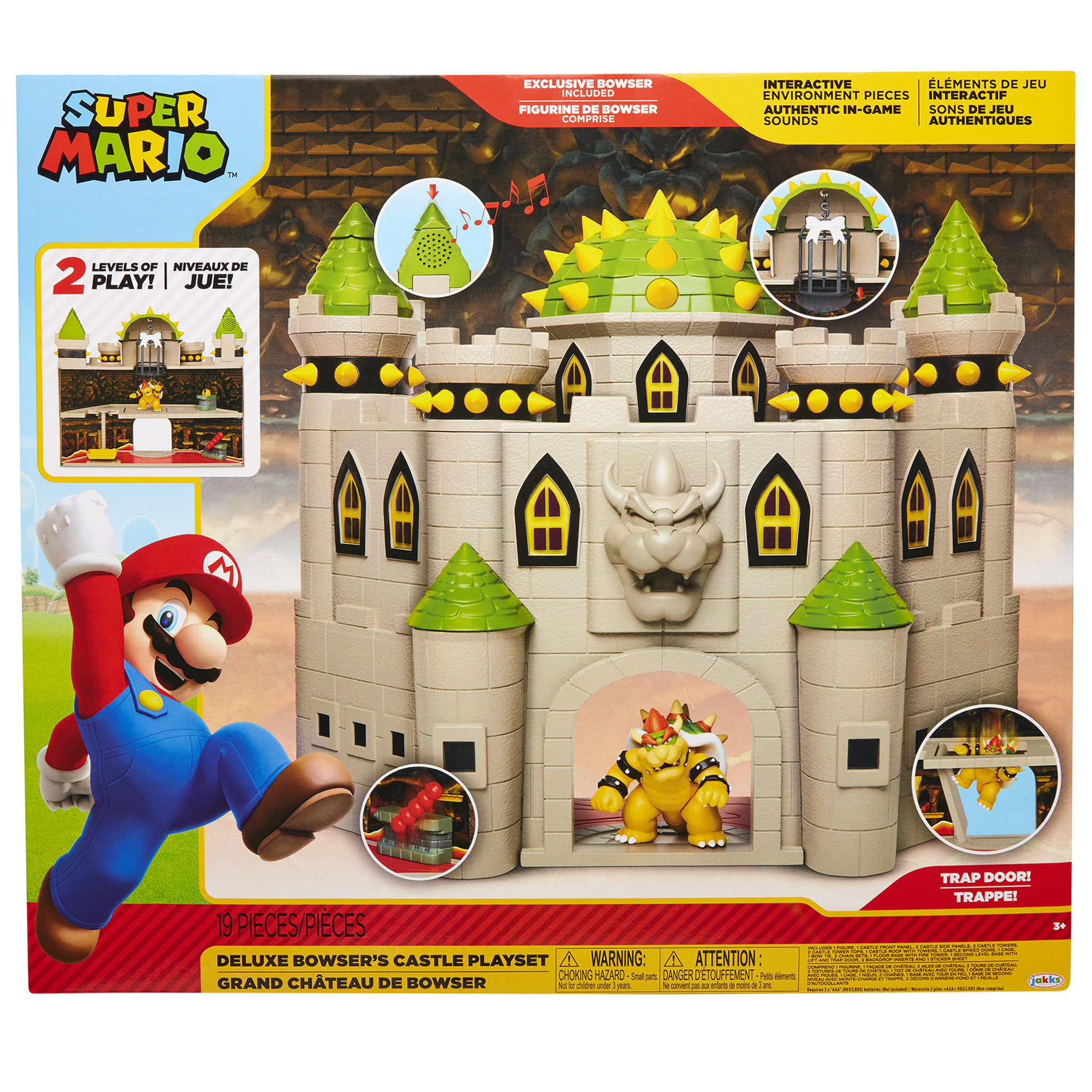 Voir la diapositive 1 : JAKKS PACIFIC Playset Château de Bowser - Super Mario