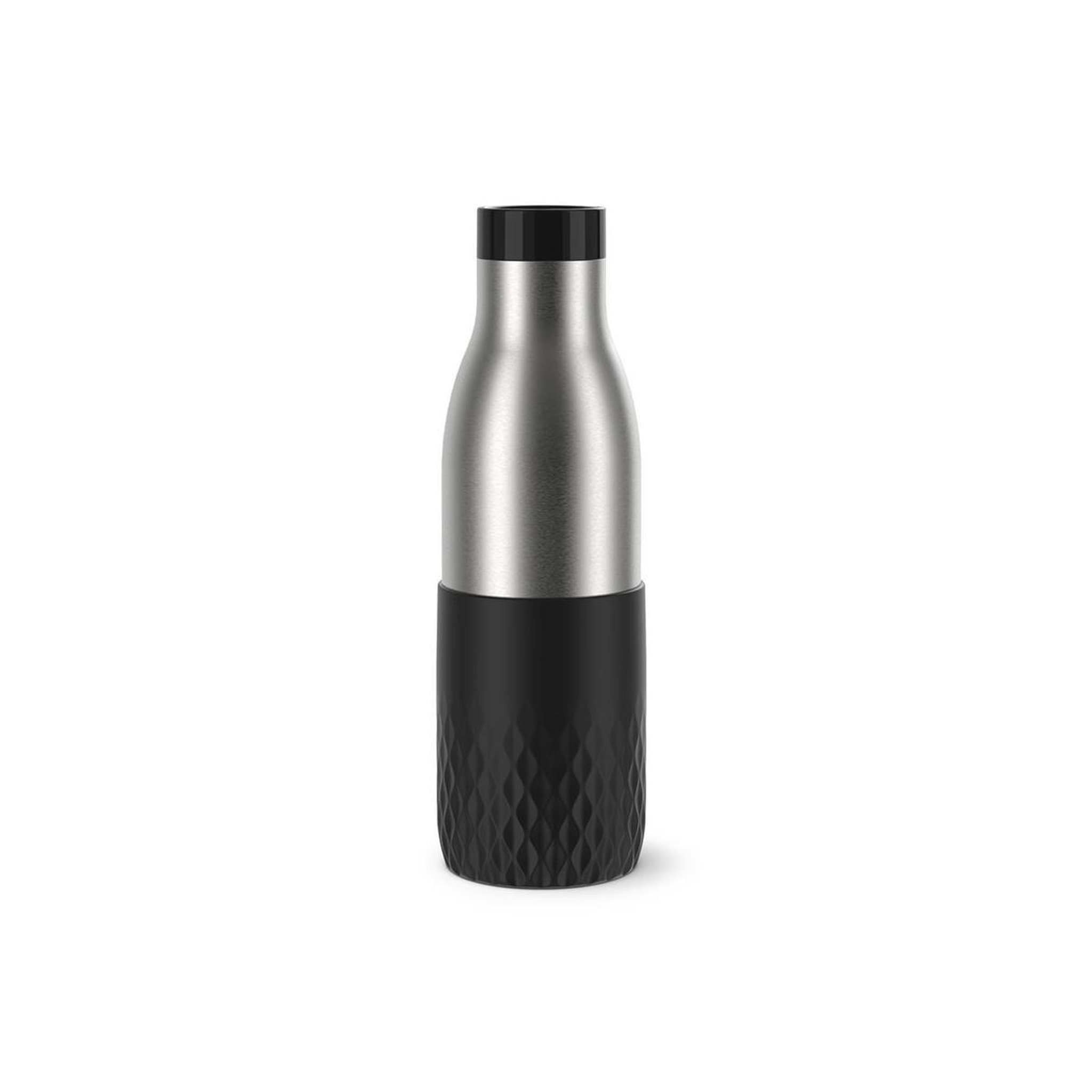 EMSA EMSA Bludrop Sleeve N3110500 gourde Fitness, Sports 500 ml Acier inoxydable Noir, Acier inoxydable