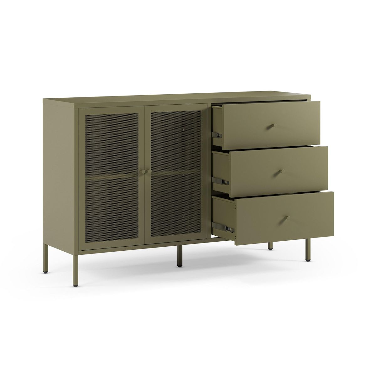 Rendez vous déco Buffet en metal vert kaki-Latem