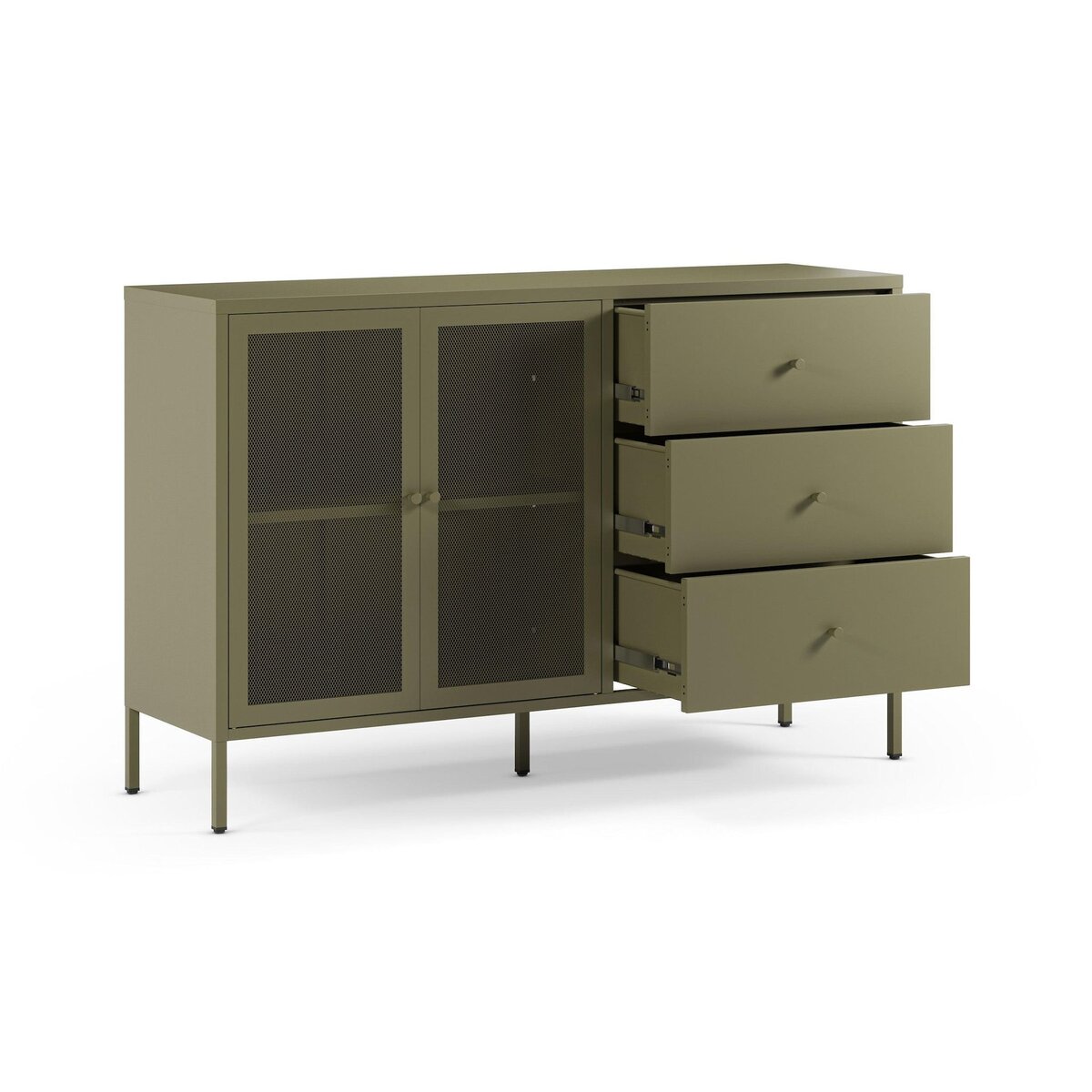 Rendez vous déco Buffet en metal vert kaki-Latem