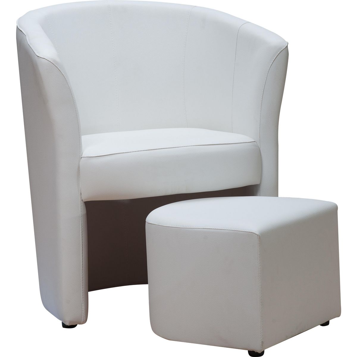 Fauteuil cabriolet + Pouf ROMA