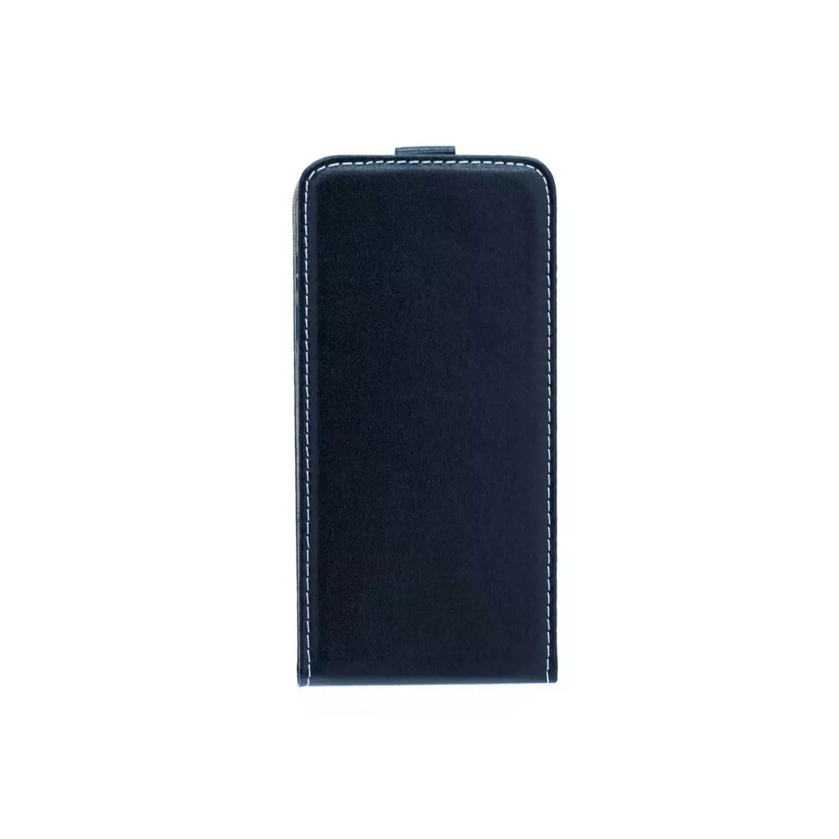amahousse Housse noire Galaxy S7 Edge fermeture à clapet vertical