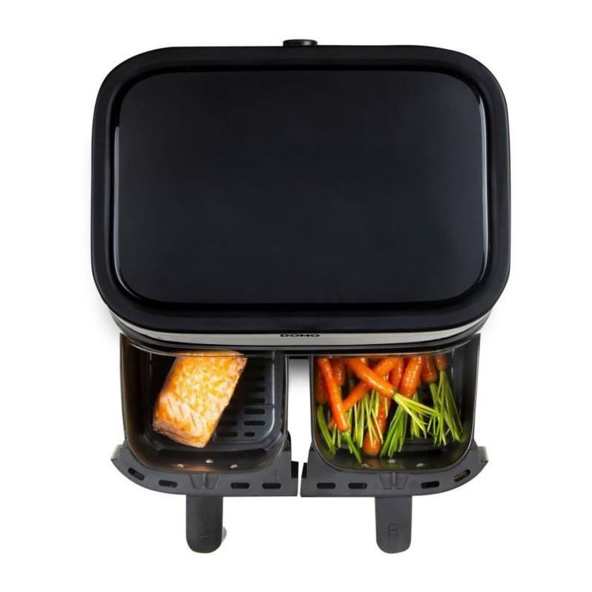 Voir la diapositive 6 : Domo Friteuse sans huile 2x4l 2850w noir - do537fr