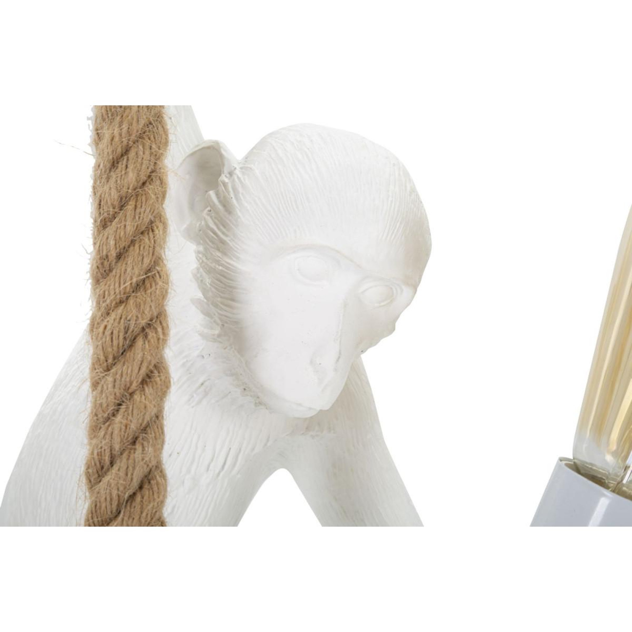 Voir la diapositive 2 : Paris Prix Lampe Suspension en Résine  Singe  60cm Blanc