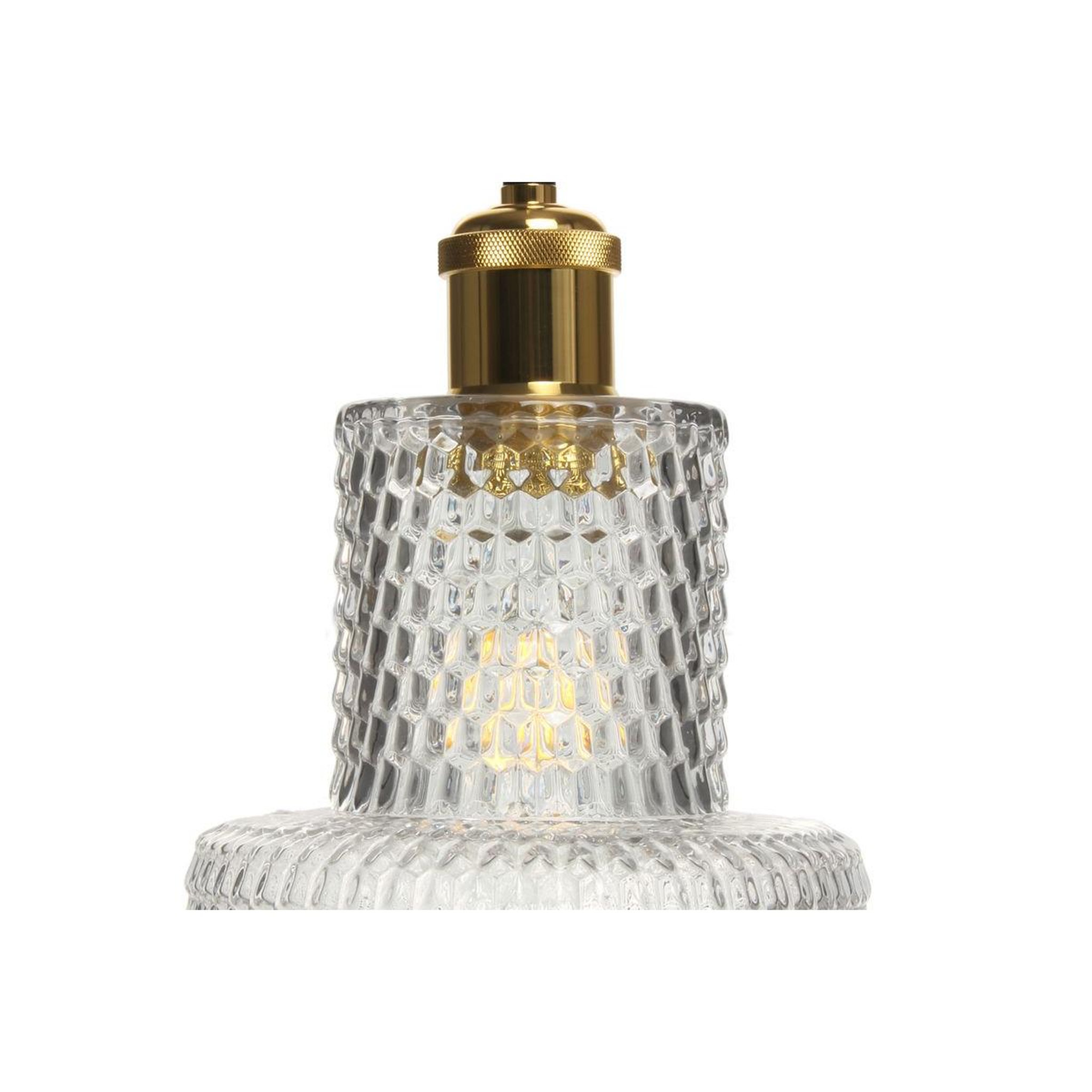 Voir la diapositive 3 : Paris Prix Lampe Suspension en Verre  Mona  27cm Transparent