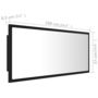Voir la diapositive 6 : VIDAXL Miroir a LED de salle de bain Noir 100x8,5x37 cm Acrylique