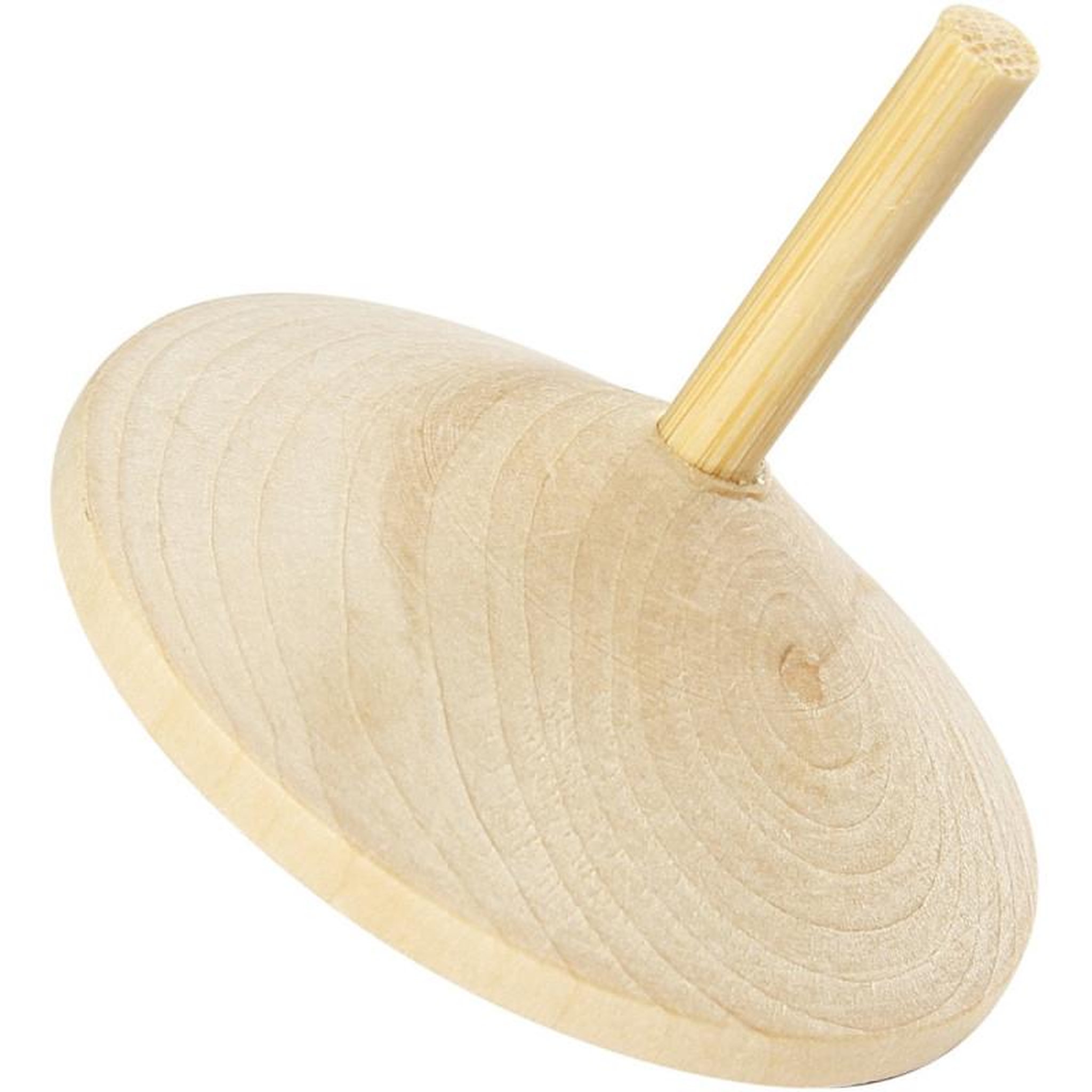 Voir la diapositive 3 : CREATIV COMPANY Toupie en bois à customiser Ø 5,5 cm