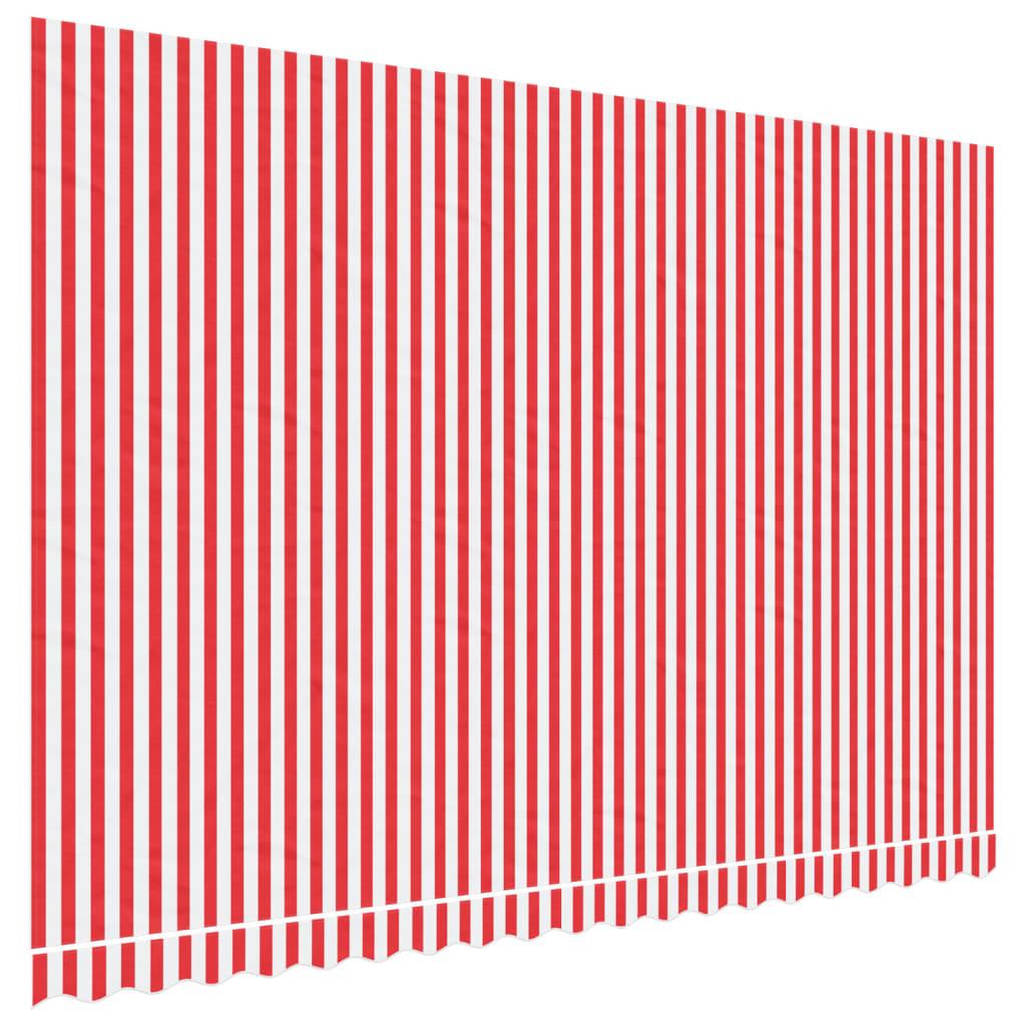 Voir la diapositive 2 : VIDAXL Tissu de remplacement pour auvent rayures rouges et blanches
