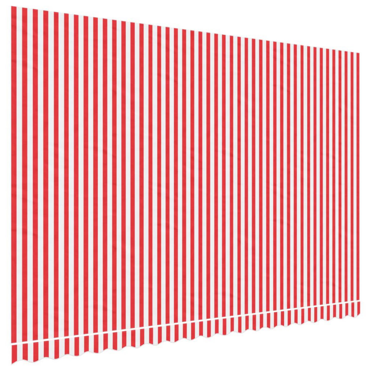 VIDAXL Tissu de remplacement pour auvent rayures rouges et blanches