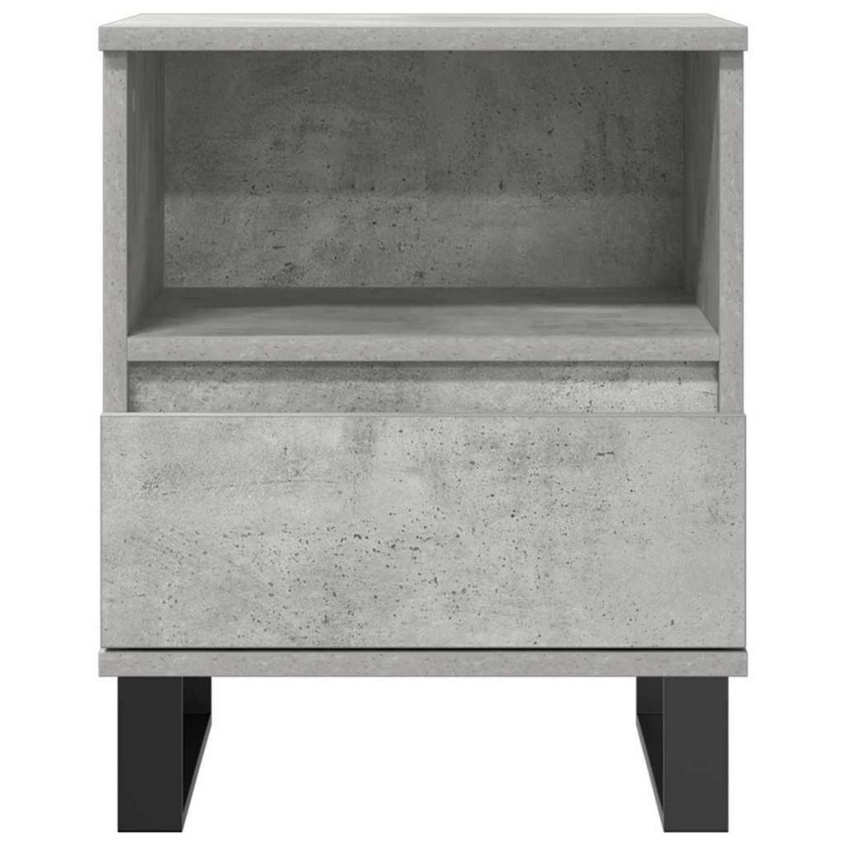 VIDAXL Tables de chevet 2 pcs gris beton 40x35x50 cm bois d'ingenierie