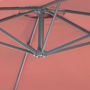 Voir la diapositive 4 : GARDENSTAR Parasol déporté rond D3 x H2.45 m terracotta LEA