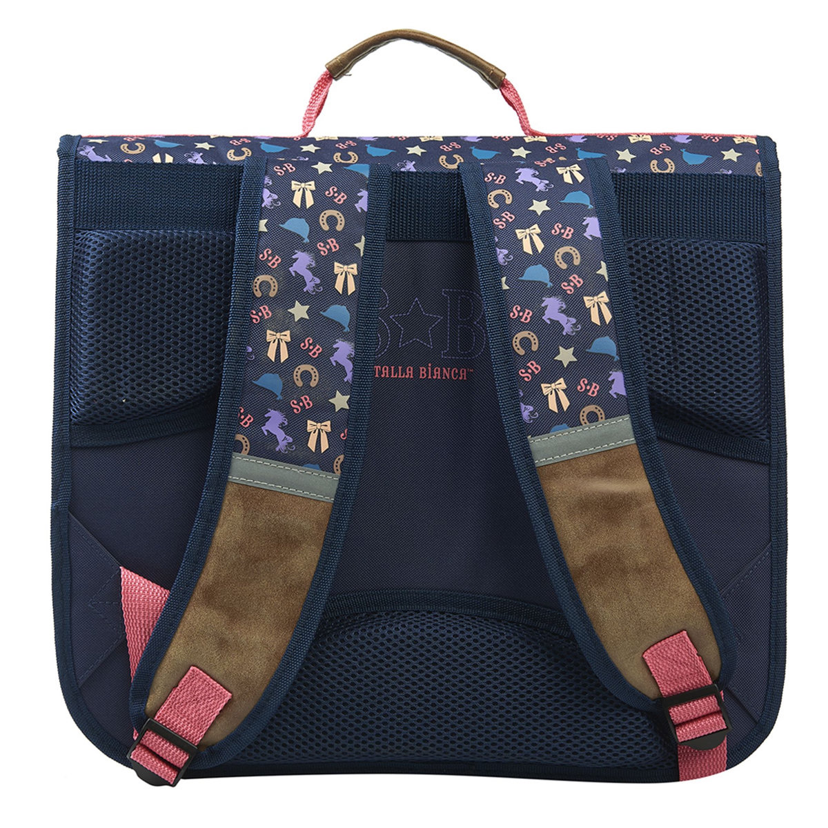 Stalla Bianca Cartable 38 cm CP/CE1/CE2 bleu cheval